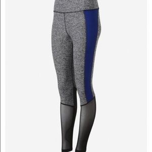 Women’s Blue Exp Core Mesh Panel Straight Legging